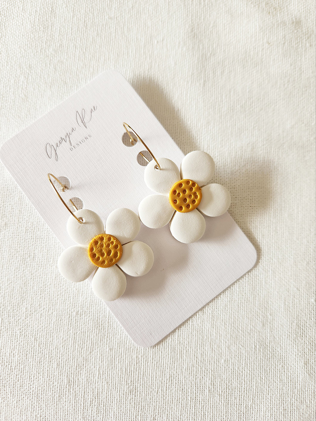 DAISIES - Gold Hoop