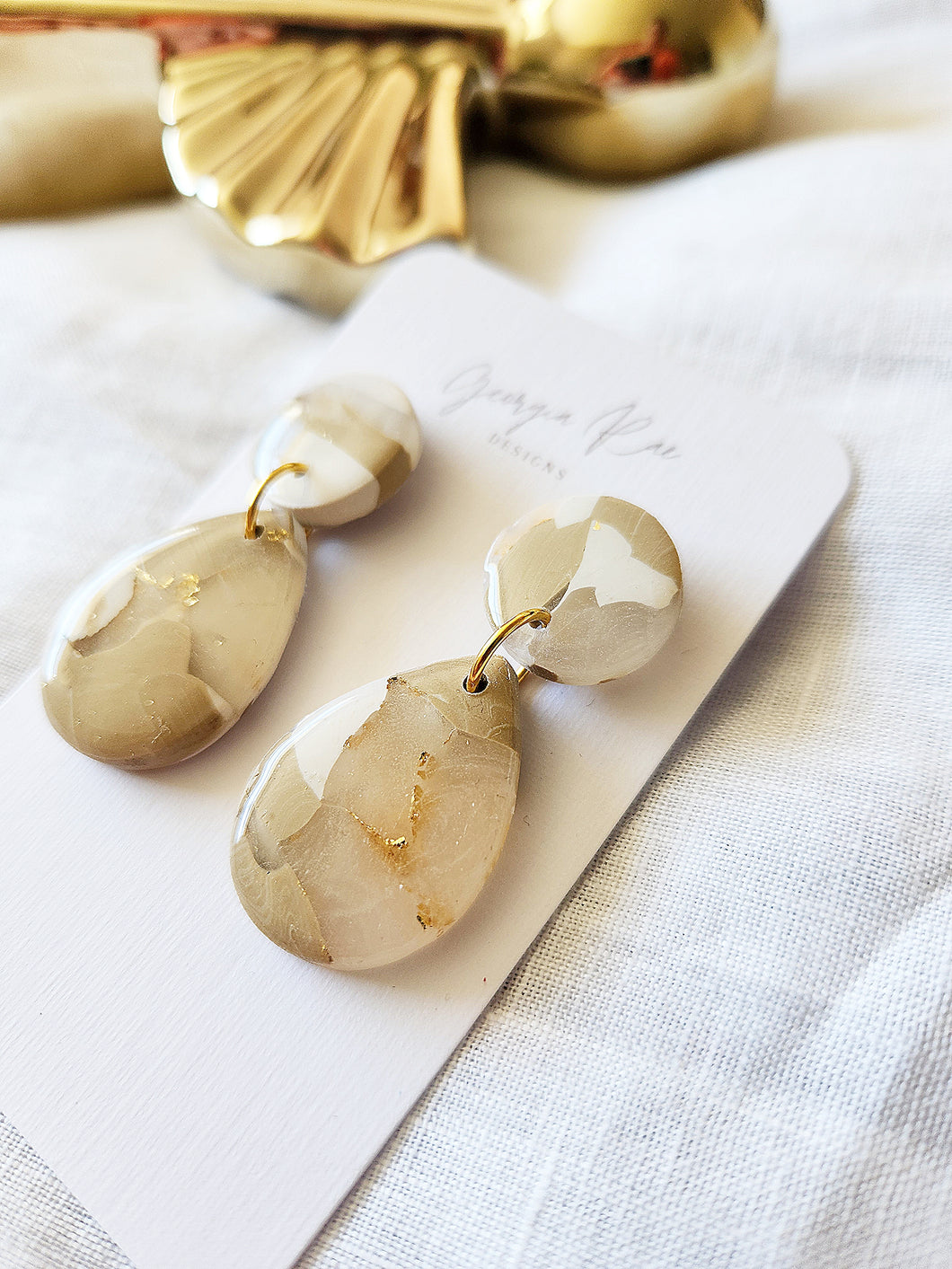Blonde Tortoiseshell - TEAR DROPS (small)