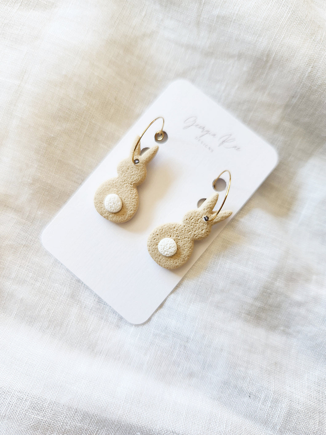 Bunnies - Gold Hoop